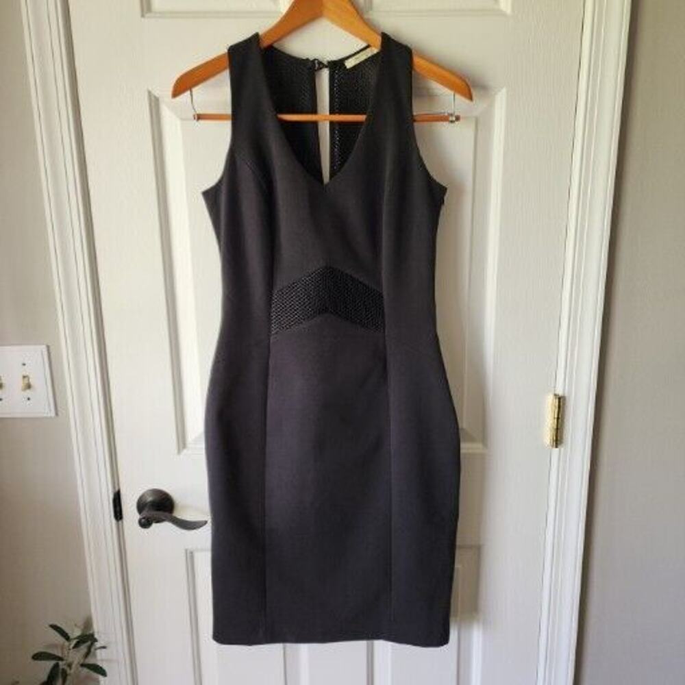 Beatrice B Mesh Panel Sheath Dress Size M